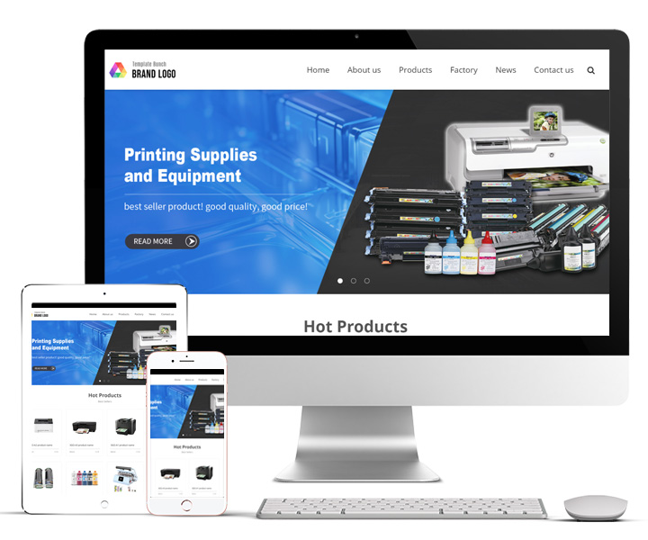 打印耗材外贸独立站搭建,外贸B2B独立站建站